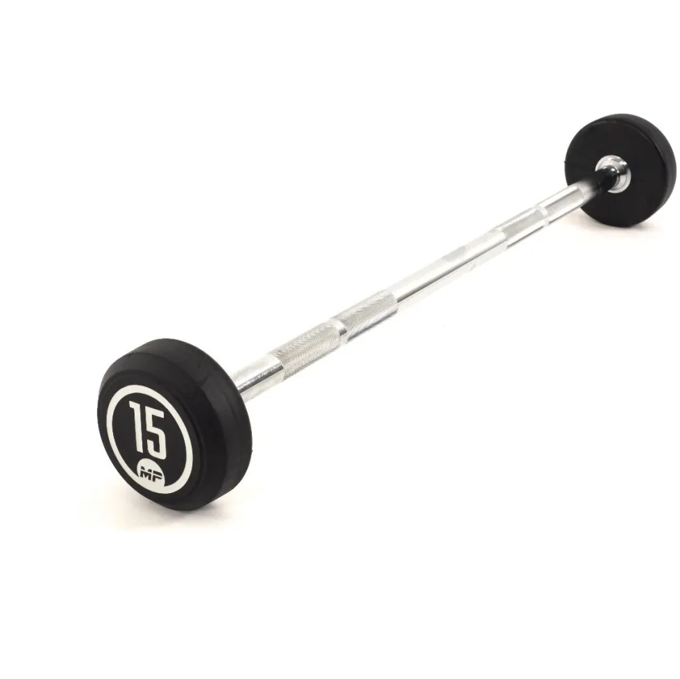 Muscle Power Vaste Halterstang Rubber - 15 kg