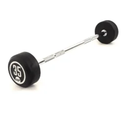 Muscle Power Vaste Halterstang Rubber - 35 kg