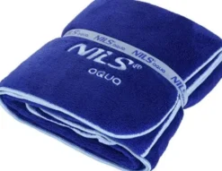 NILS Aqua Microvezel Badstof Handdoek - Donkerblauw - 160 x 80 cm