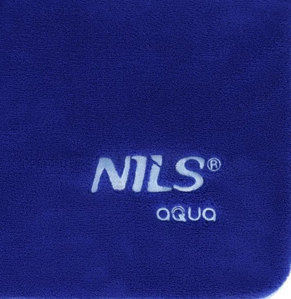 NILS Aqua Microvezel Badstof Handdoek - Donkerblauw - 160 x 80 cm