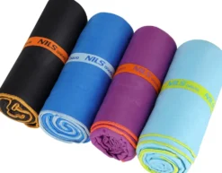 NILS Aqua Microvezel Handdoek - Paars - 180 x 100 cm