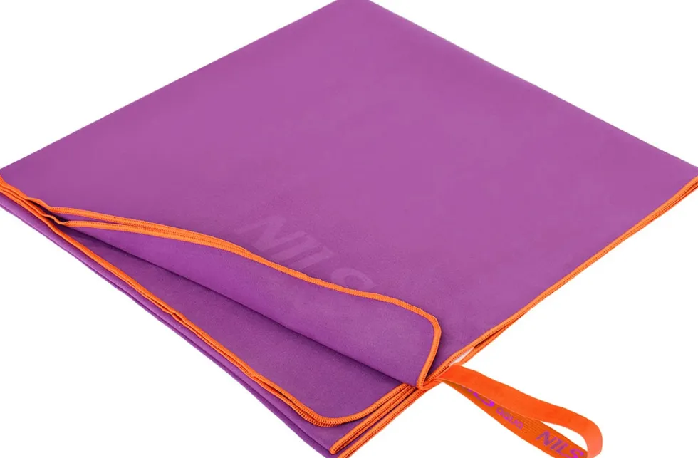 NILS Aqua Microvezel Handdoek - Paars - 180 x 100 cm