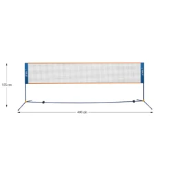 NILS Badmintonnet 400 cm - Full Cover