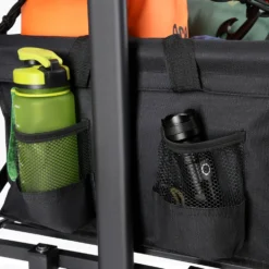 NILS Camp Opvouwbare Bolderkar - Zwart - 160L