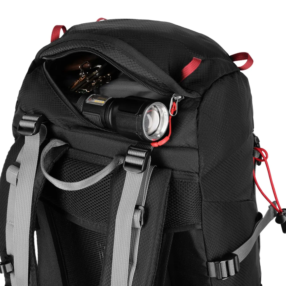NILS Camp Rugzak Northlake - Zwart - 30L + 10L