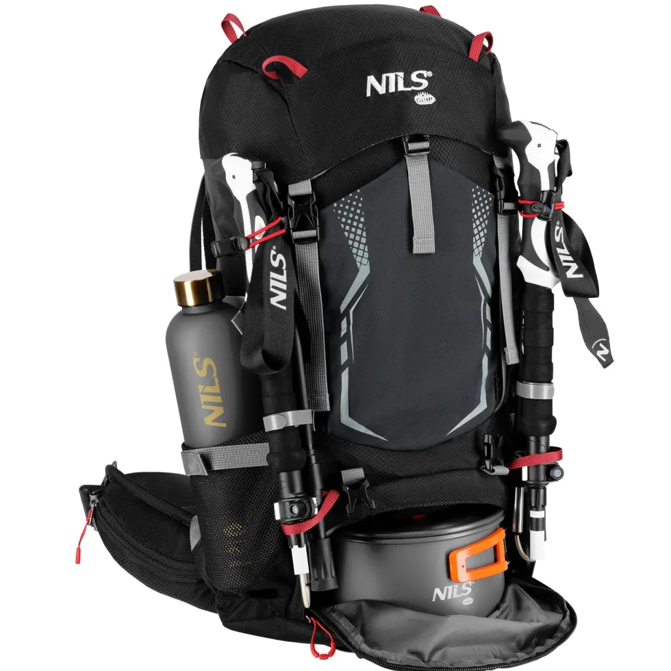 NILS Camp Rugzak Northlake - Zwart - 30L + 10L