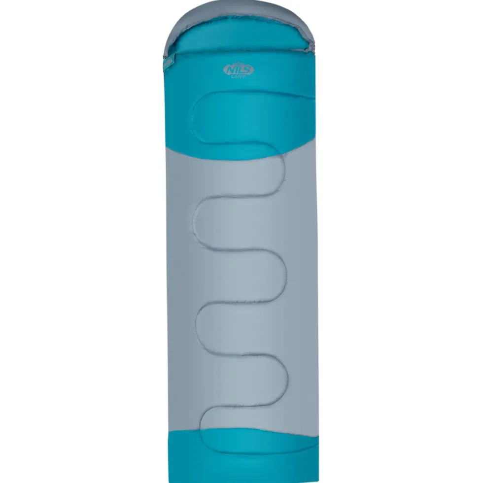 NILS Camp Slaapzak - Grijs/Blauw- Maat M