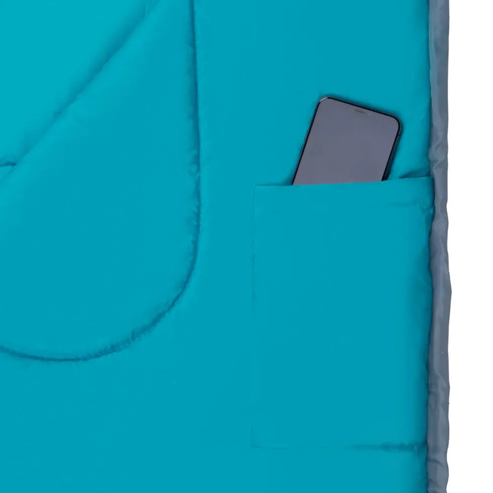NILS Camp Slaapzak - Grijs/Blauw- Maat M