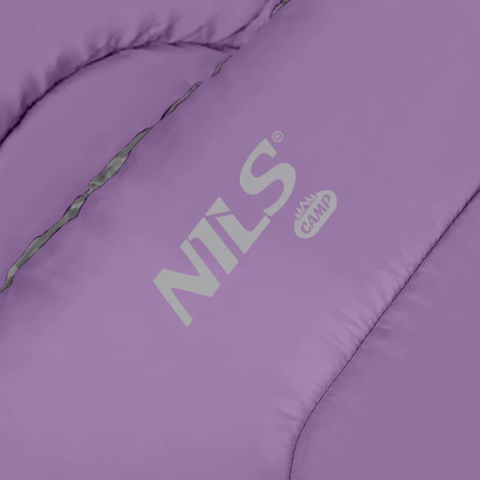 NILS Camp Slaapzak - Grijs/Paars - Maat M