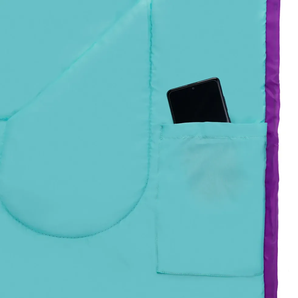 NILS Camp Slaapzak - Paars/Turquoise - Maat M