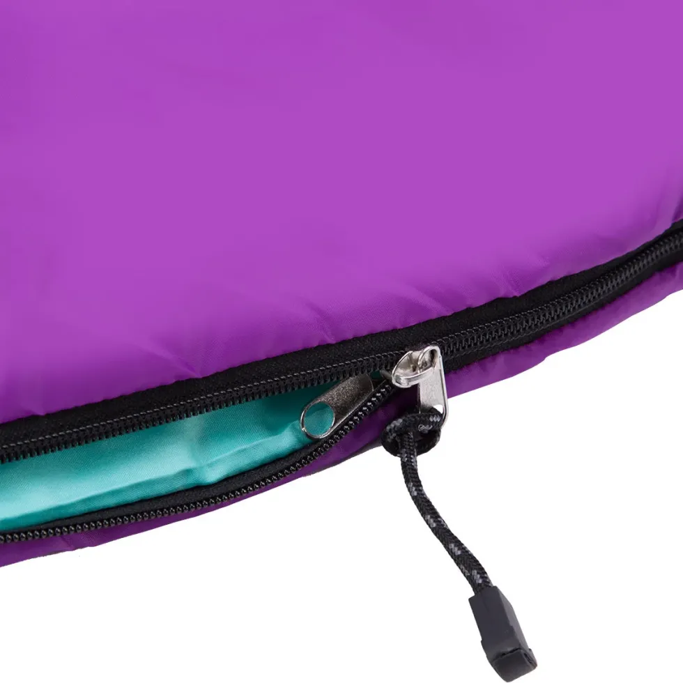 NILS Camp Slaapzak - Paars/Turquoise - Maat M