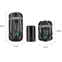 NILS Camp Ultra Light Slaapzak - 710 gr - Zwart