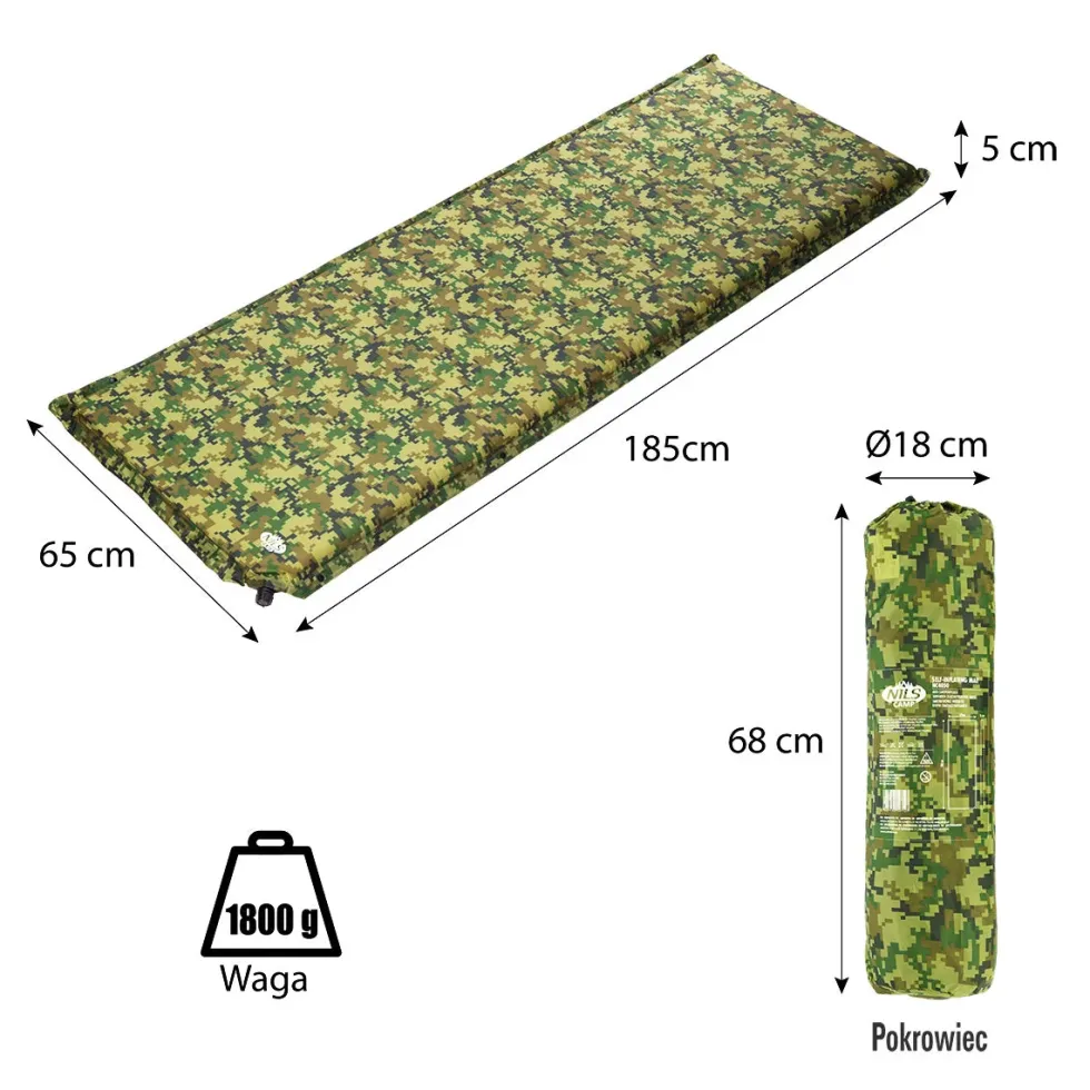 NILS Camp Zelfopblazende Slaapmat - Camo