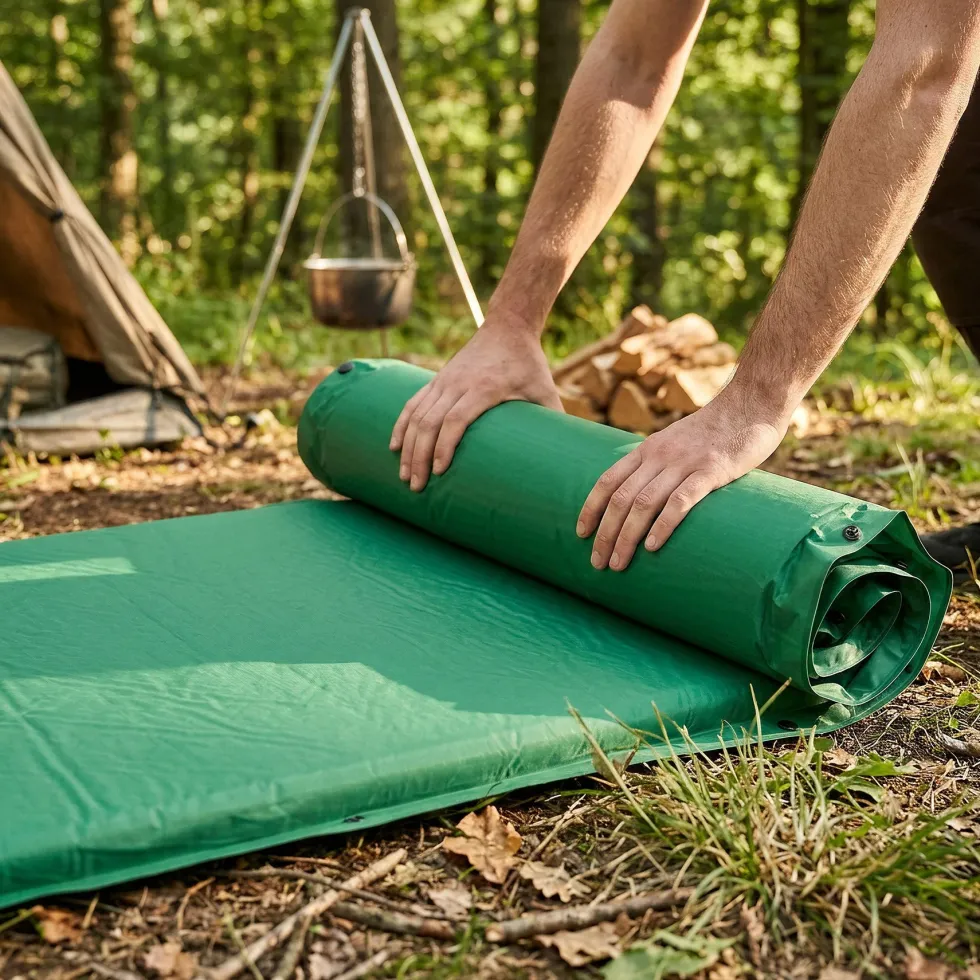 NILS Camp Zelfopblazende Slaapmat - Groen