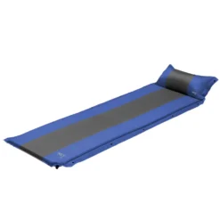 NILS Camp Zelfopblazende Slaapmat met Kussen - Blauw/Grijs