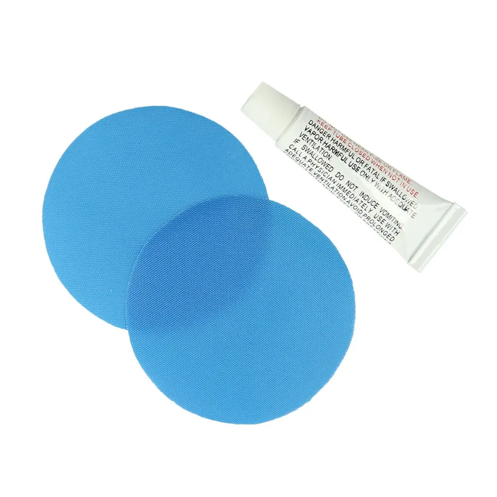 NILS Camp Zelfopblazende Slaapmat met Kussen - 2-persoons - Blauw