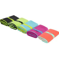 NILS Microvezel Handdoek - Blauw/Groen - 140 x 70 cm