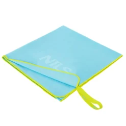 NILS Microvezel Handdoek - Blauw/Groen - 140 x 70 cm