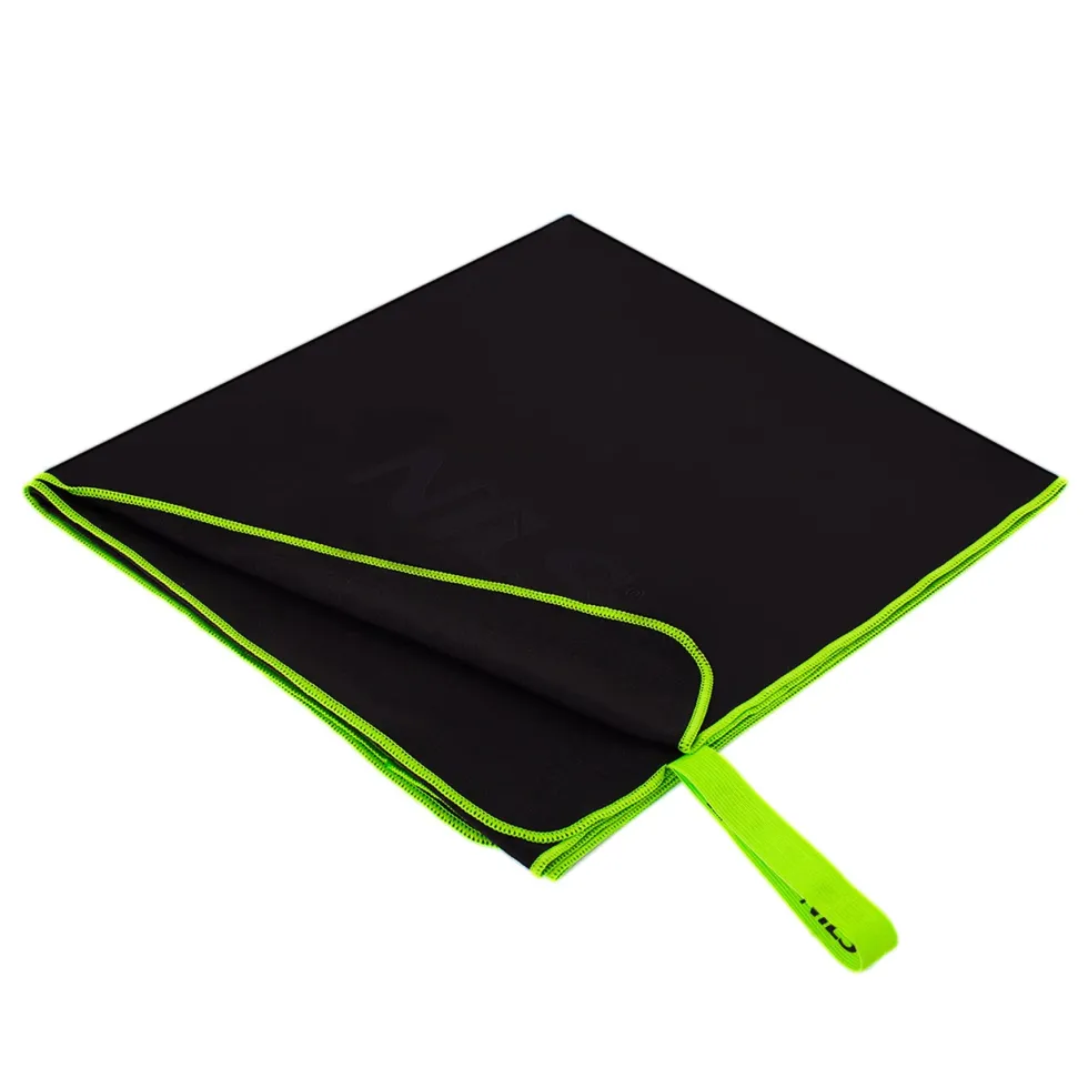 NILS Microvezel Handdoek - Zwart - 140 x 70 cm