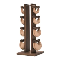 Nohrd Swing Bell Toren Set - Walnoot - 2-4-6-8 kg
