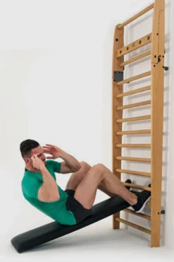 Nohrd WallBar Schuine Trainingsbank voor Wallbar - Zwart Kunstleer