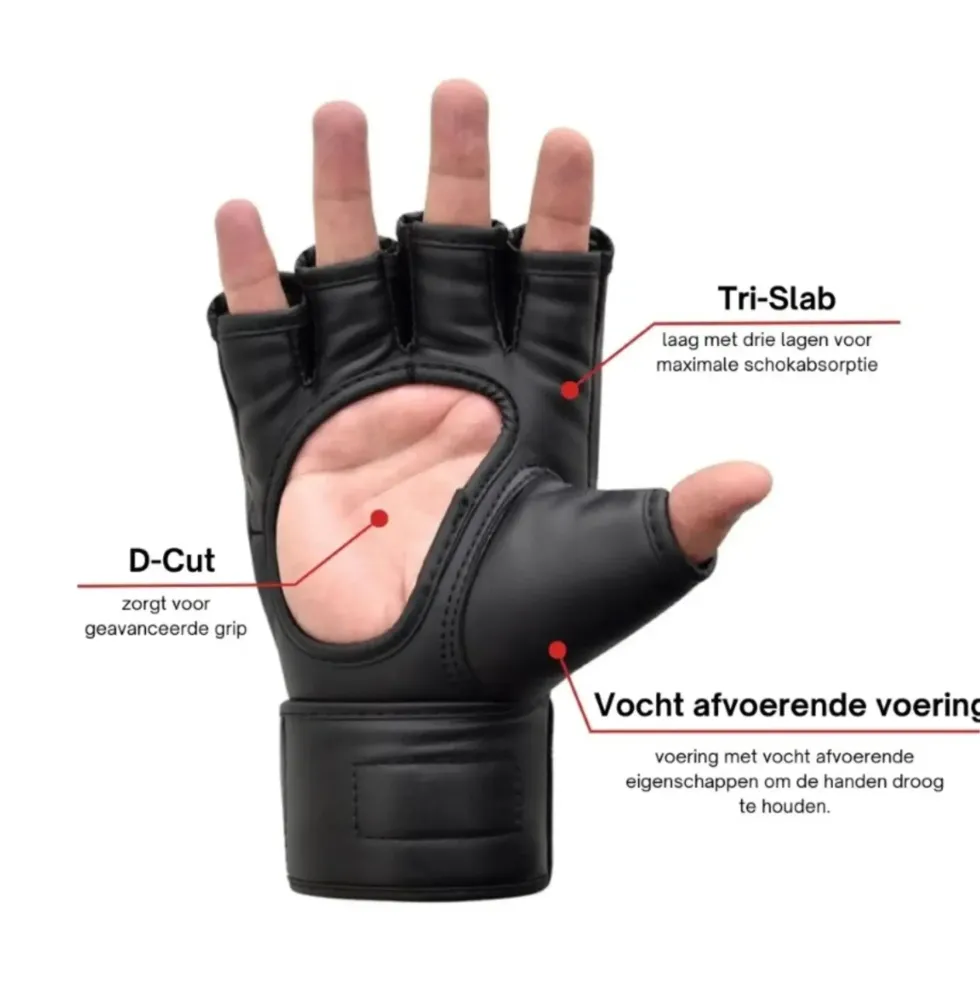 NRG Fitness MMA Handschoenen - Maya Leer