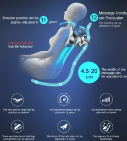 NRG Wellness Massagestoel Ultima 3D - Zwart