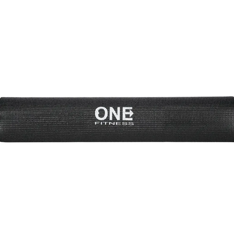 One Fitness Yogamat - Zwart - 6 mm