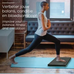 Orange Gym Spiky Balance Pad 2 in 1 - Groen/Zwart