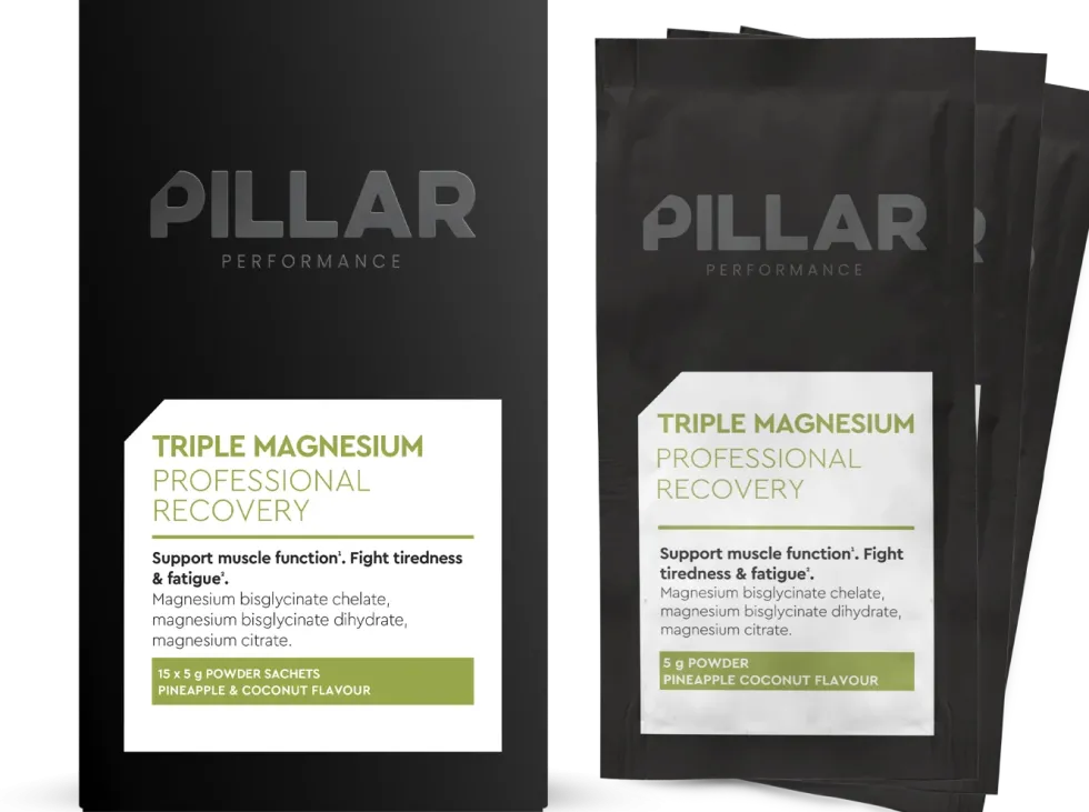 PILLAR Performance Triple Magnesium Travel Pack - 15 x 5 gr - Pineapple & Coconut