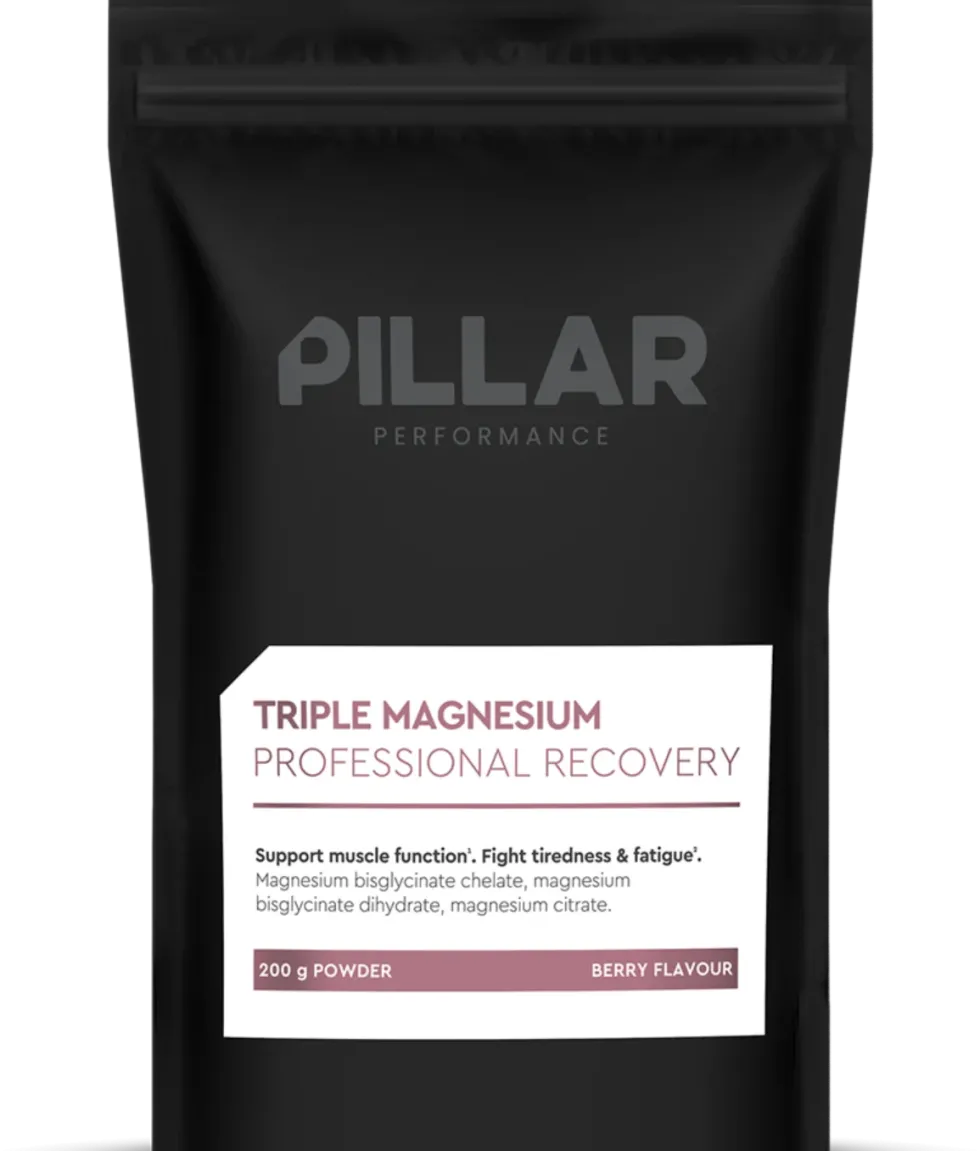 PILLAR Performance Triple Magnesium Poeder - 200 gr - Berry