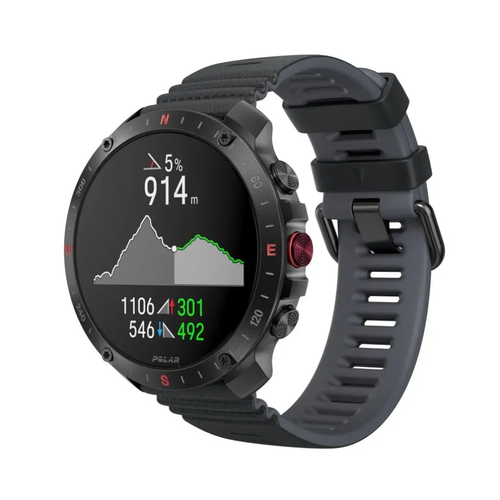 Polar Grit X2 Pro Premium Outdoor Smart Watch - Zwart - S/L