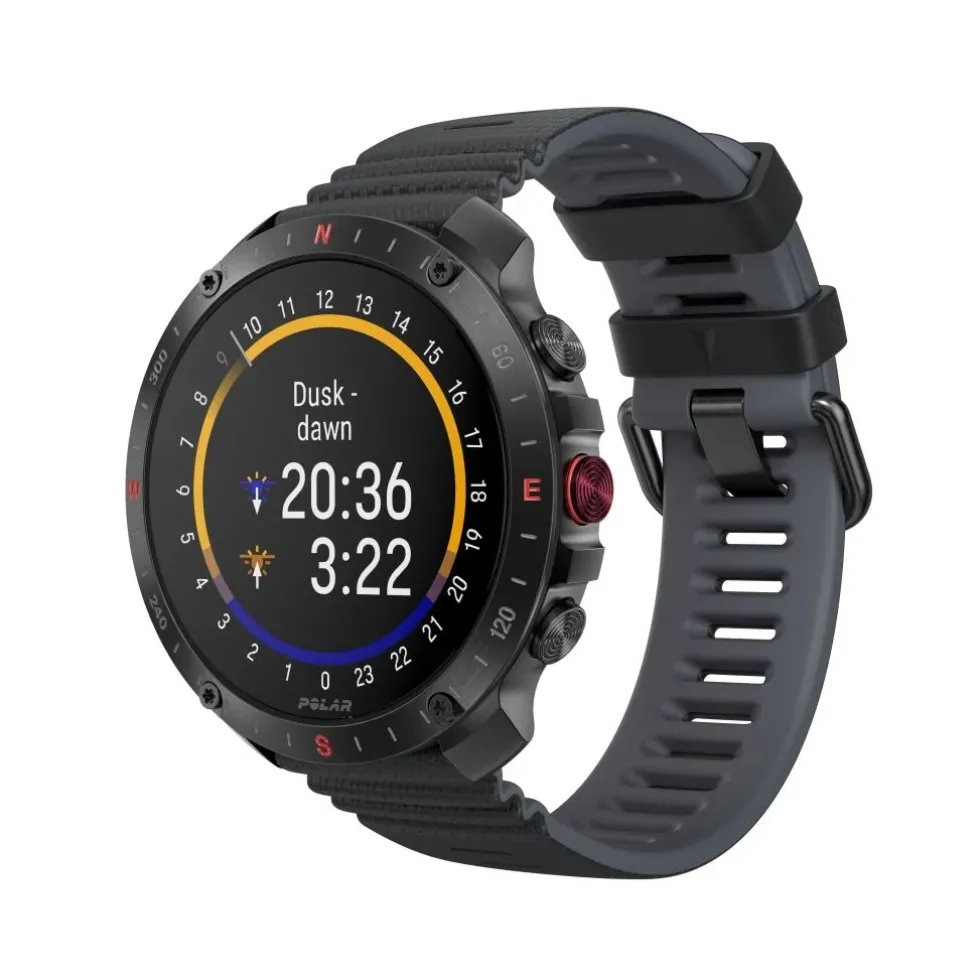 Polar Grit X2 Pro Premium Outdoor Smart Watch met Hartslagsensor - Zwart - S/L