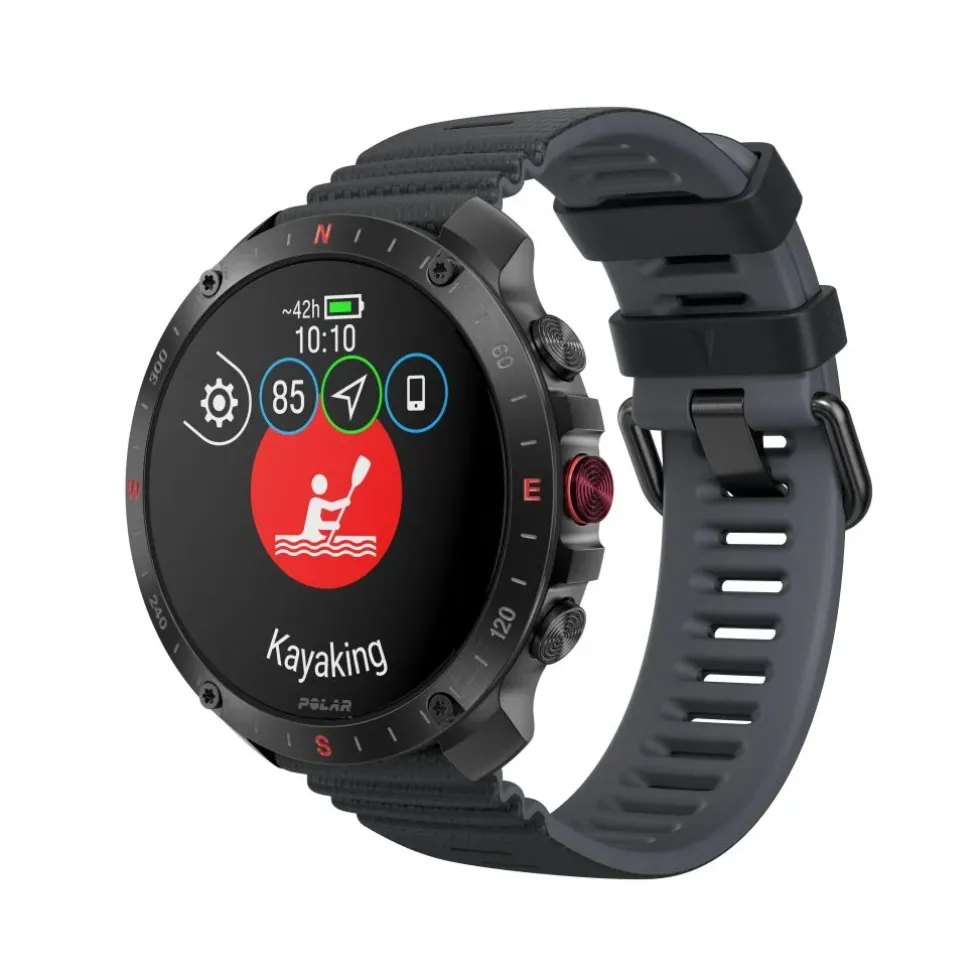 Polar Grit X2 Pro Premium Outdoor Smart Watch met Hartslagsensor - Zwart - S/L