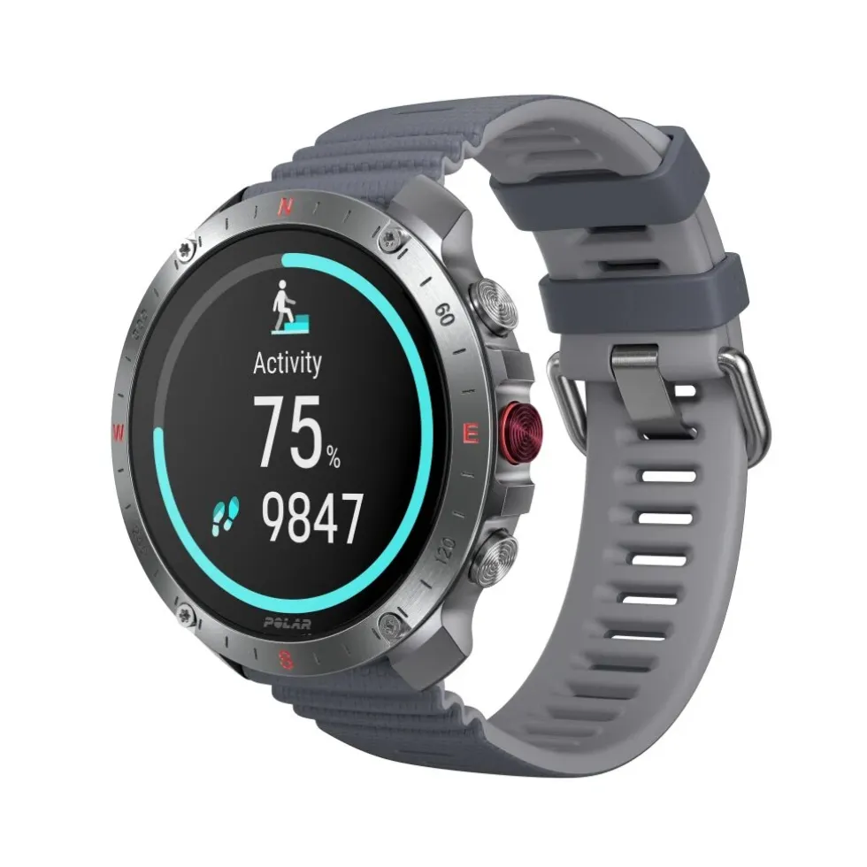 Polar Grit X2 Pro Premium Outdoor Smart Watch - Stone Grey - S/L