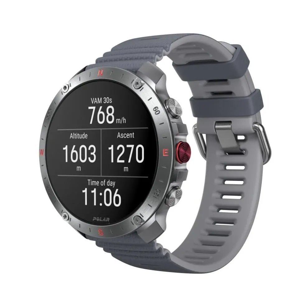 Polar Grit X2 Pro Premium Outdoor Smart Watch - Stone Grey - S/L