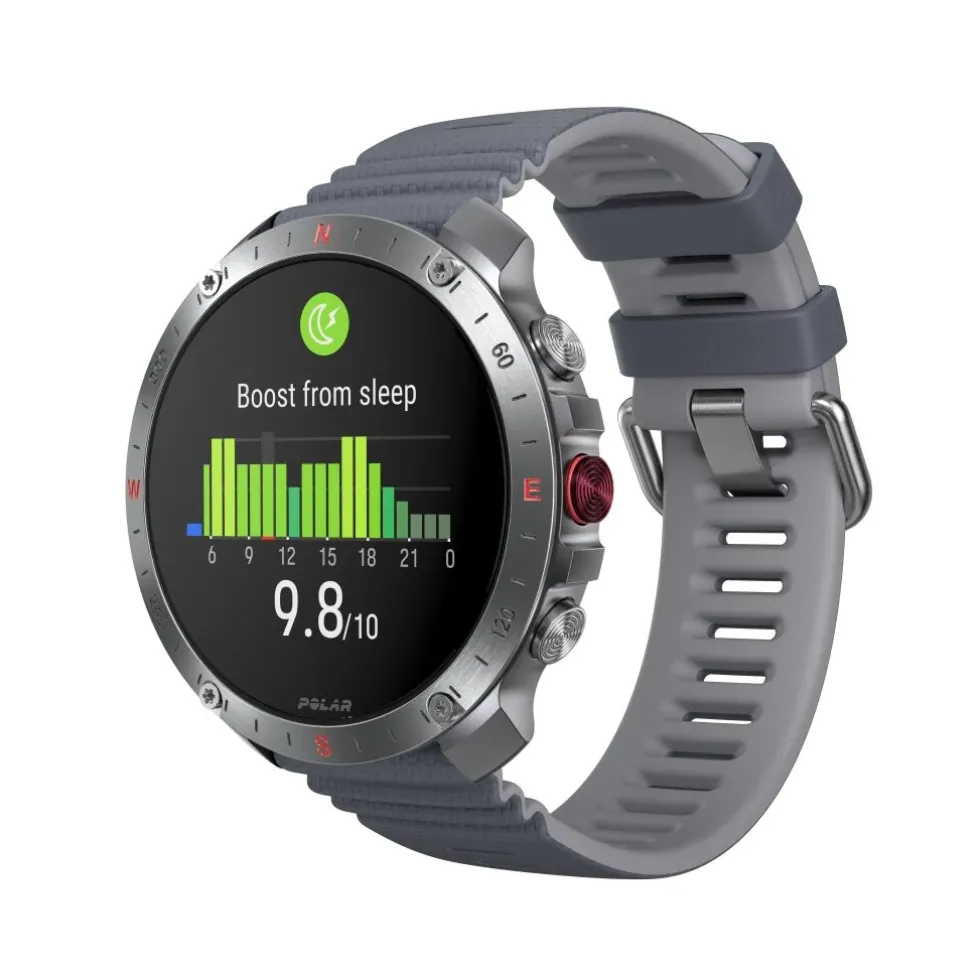 Polar Grit X2 Pro Premium Outdoor Smart Watch - Stone Grey - S/L