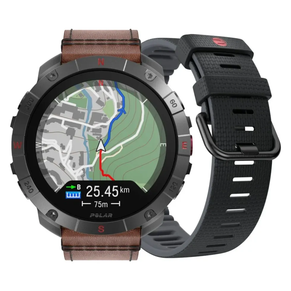 Polar Grit X2 Pro Titan Premium Outdoor Smart Watch - Brons/Zwart - S/L