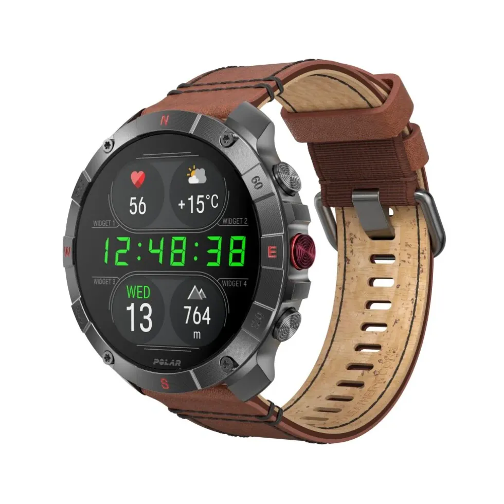 Polar Grit X2 Pro Titan Premium Outdoor Smart Watch - Brons/Zwart - S/L