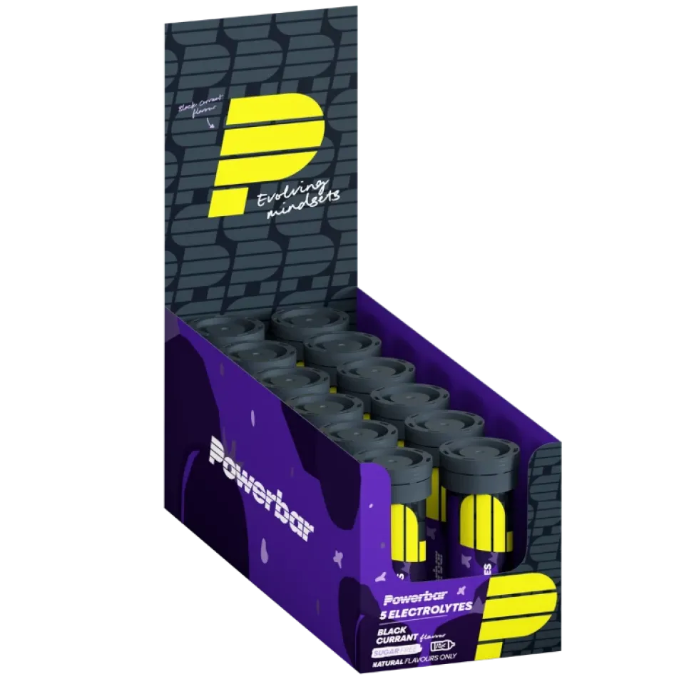 Powerbar Electrolyte Tabs - 12 x 10 Tabletten - Zwarte Bes