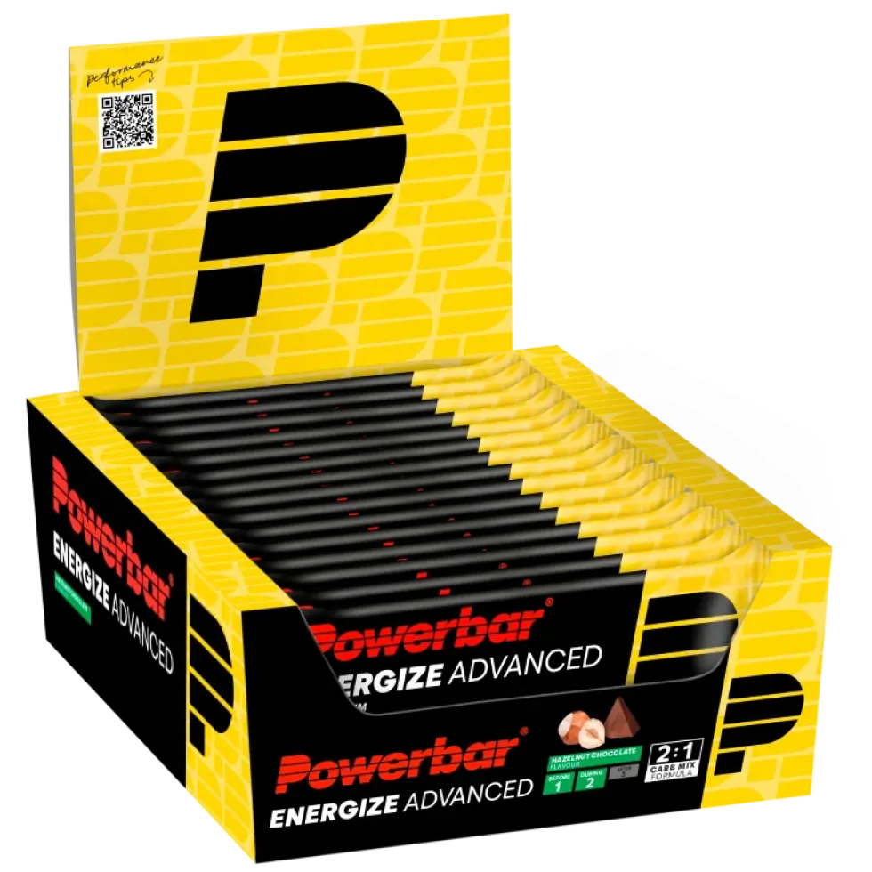 Powerbar Energize Advanced Bar - 15 x 55 gr - Hazelnoot Chocolade