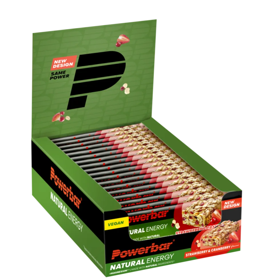 Powerbar Natural Energy Cereal Bar - 18 x 40 gr - Aardbei & Cranberry
