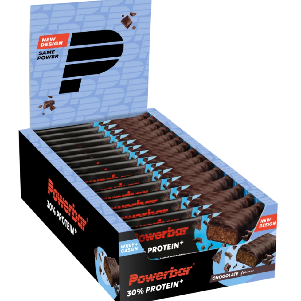 Powerbar 30% Protein+ Bar - 15 x 55 gr - Chocolade