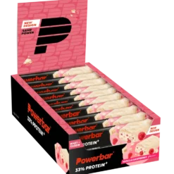 Powerbar 33% Protein+ Bar - 10 x 90 gr - Vanille Framboos