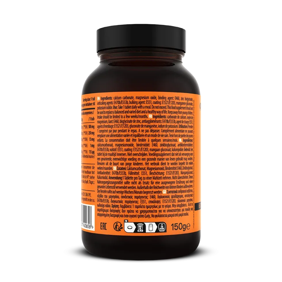QNT Calcium, Magnesium en Zinc - 60 Tabletten