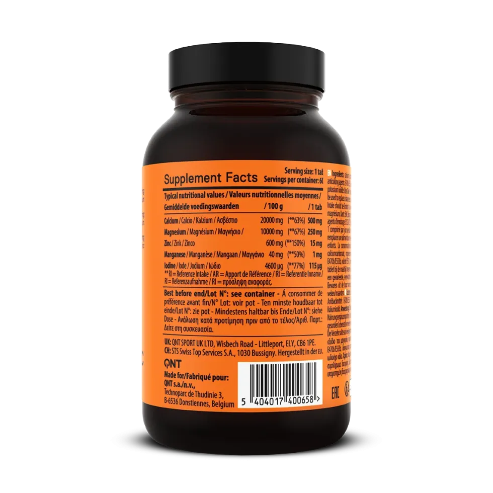 QNT Calcium, Magnesium en Zinc - 60 Tabletten