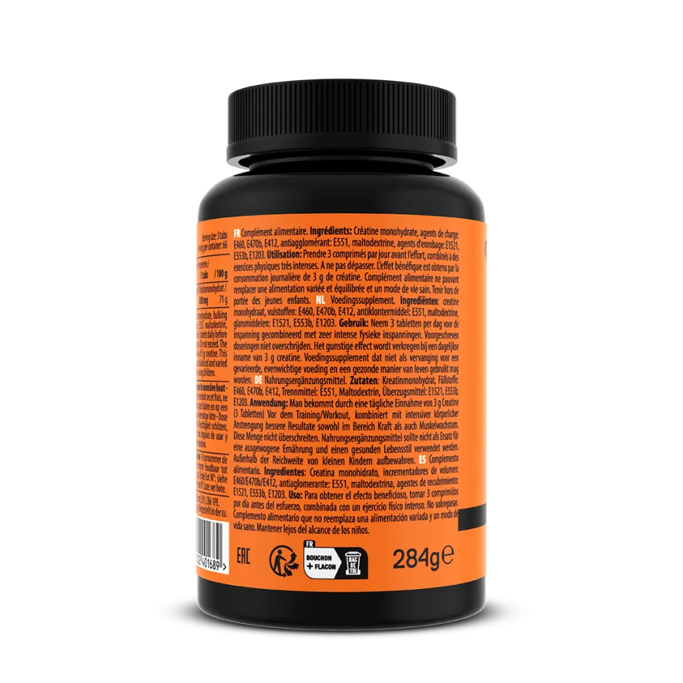QNT Creatine Monohydrate - 200 Tabletten