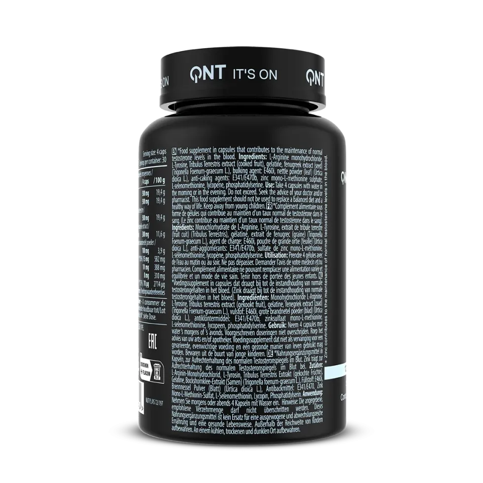 QNT Testek - Natuurlijke Testosteron Booster - 120 Capsules