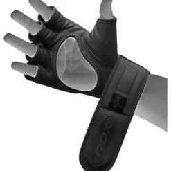 RDX Sports F15 Noir MMA Grappling Gloves - Zwart