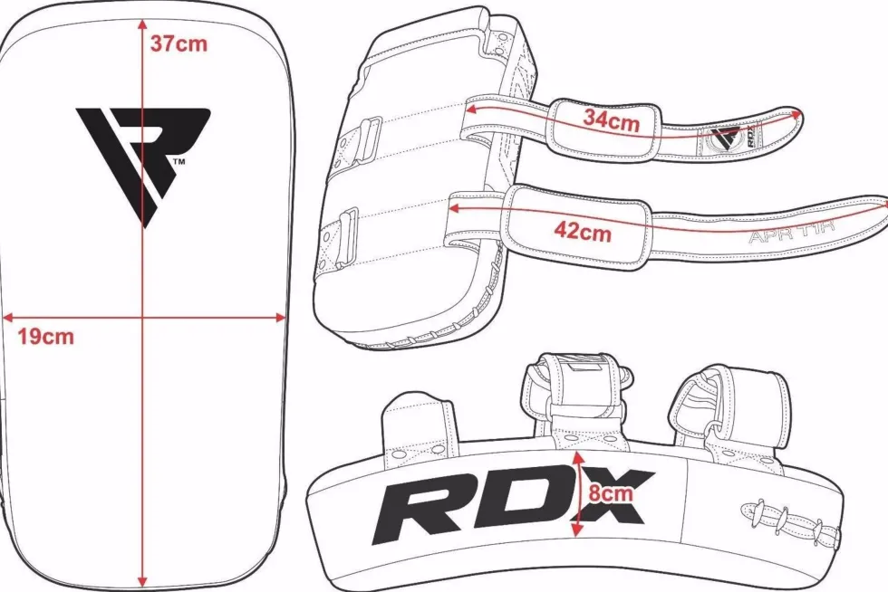 RDX Sports Stootkussen - Thai Kick Pad - Rood